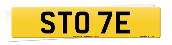 Registration number STO 7E